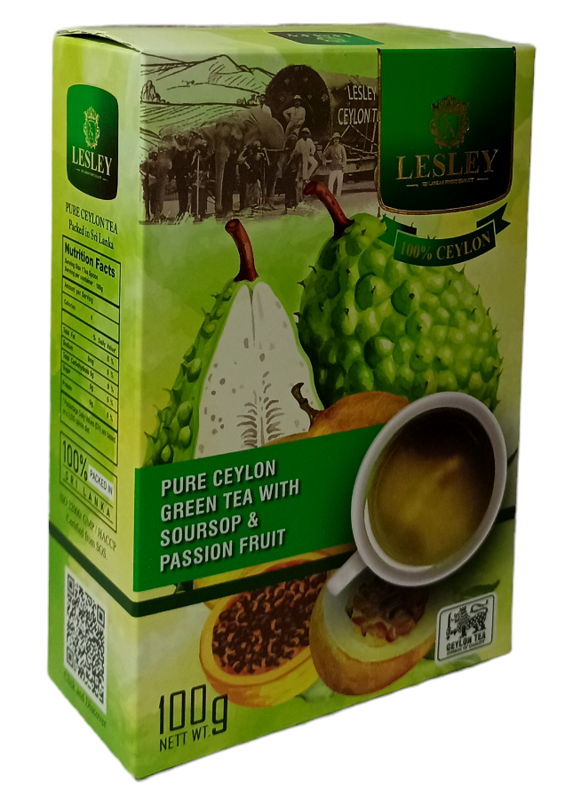 Чай Lesley зеленый с саусепом и маракуйей 100 г (59282)