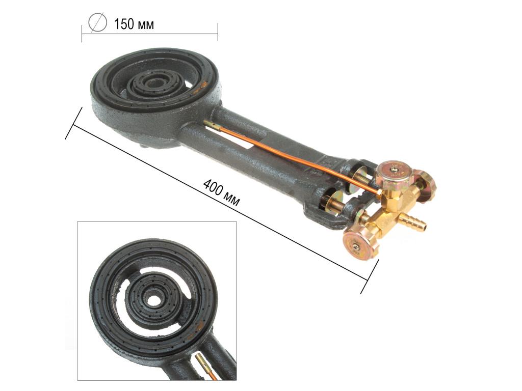 Форсунка газовая чугунная ATLAS с двумя контурами 20 кВт (23945150) - фото 2 Форсунка газовая чугунная ATLAS с двумя контурами 20 кВт (23945150) - фото 2