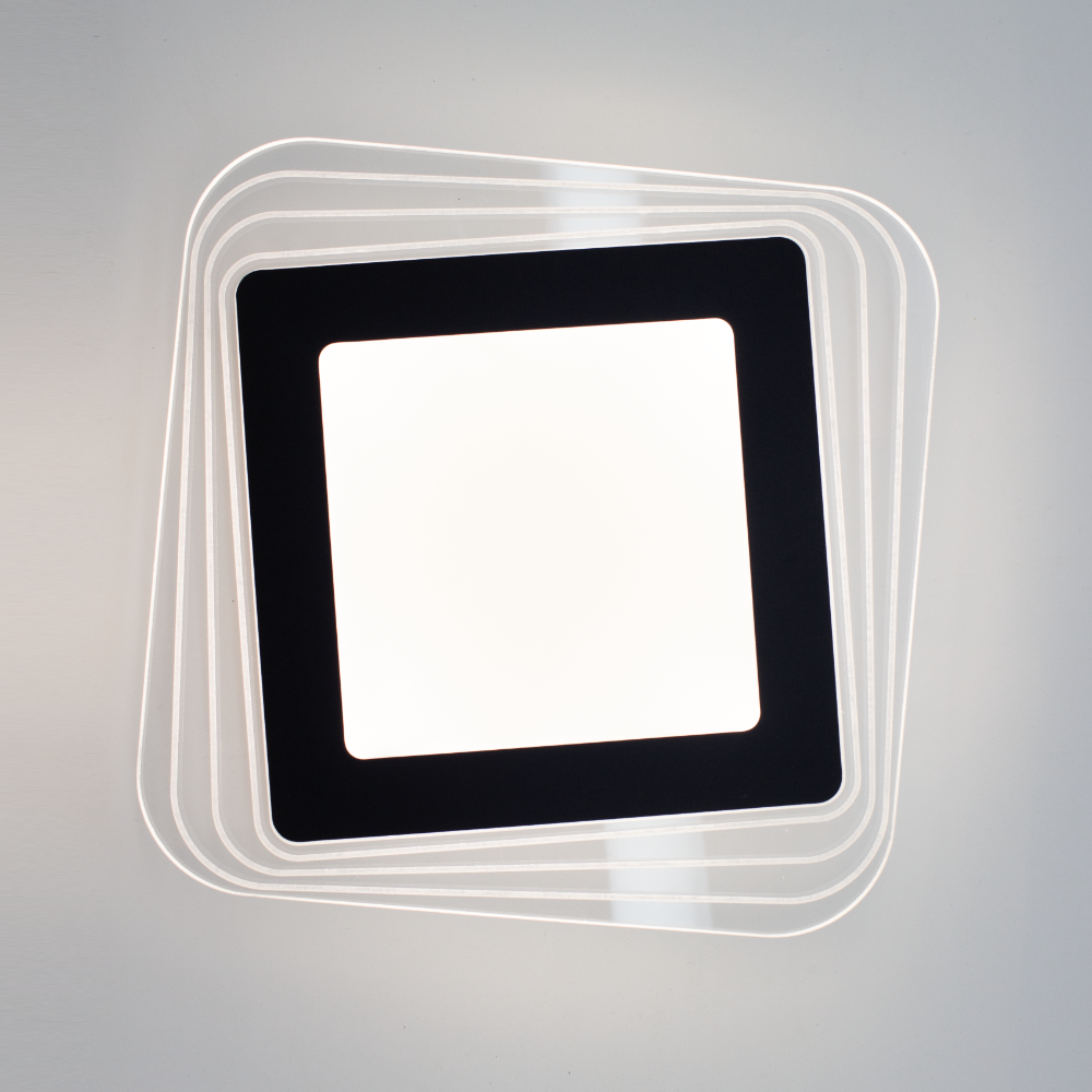 Світильник світлодіодний ESLLSE PLAZA 30 Вт керований S 290х290х45 мм Чорний (10604) - фото 11 Світильник світлодіодний ESLLSE PLAZA 30 Вт керований S 290х290х45 мм Чорний (10604) - фото 11