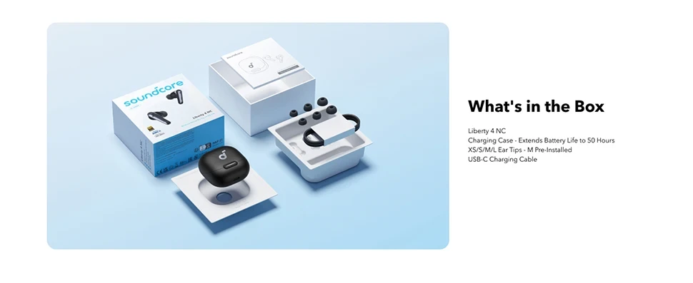 Наушники Anker SoundCore Liberty 4 NC Velvet Black - фото 10 Наушники Anker SoundCore Liberty 4 NC Velvet Black - фото 10