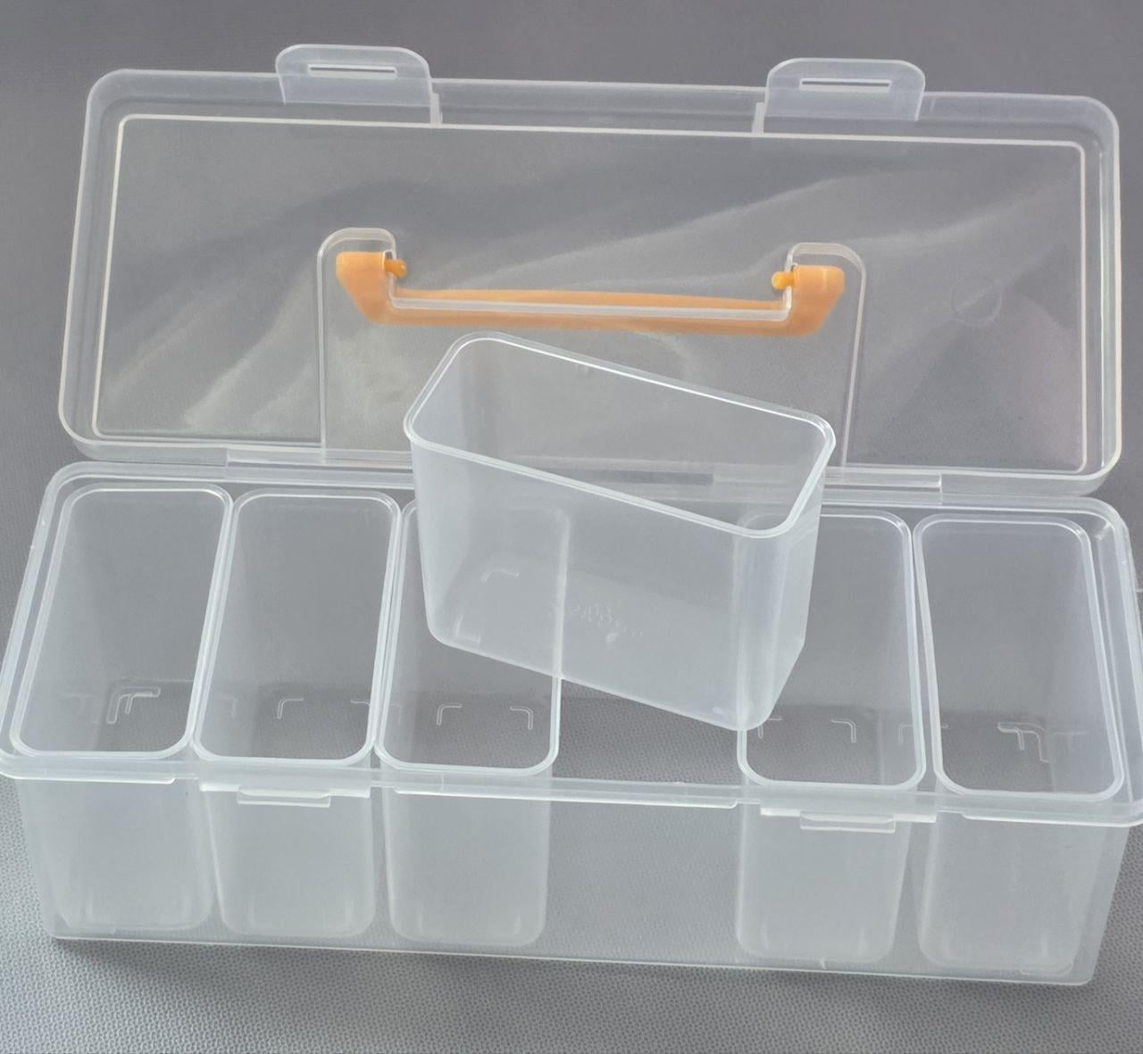 Органайзер для зберігання дитячих карток та дрібничок багатосекційних з відділеннями Прозорий (Н-808)