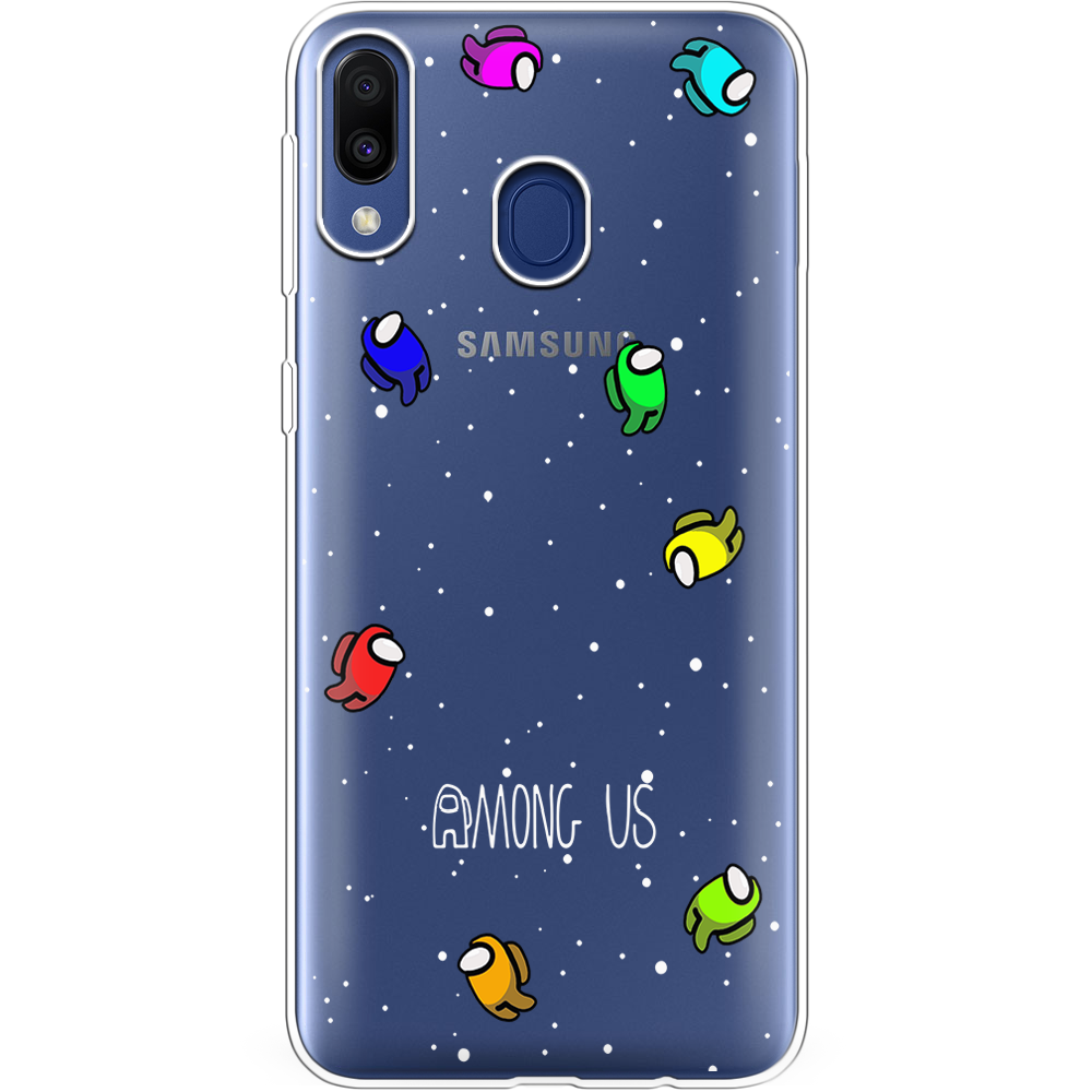 Чехол Boxface Samsung M205 Galaxy M20 Among Us Invisible Прозрачный силикон (36205-bk76-36205)