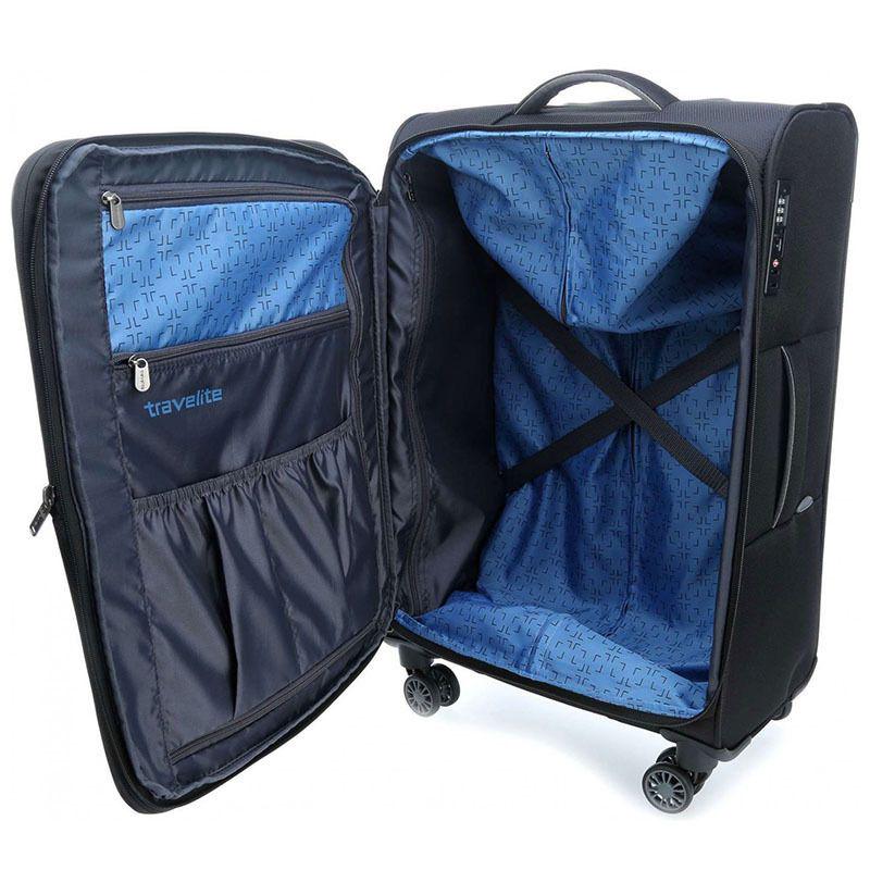 Валіза на 4 колесах Travelite Capri L 98/111 л Black (TL089849-01) - фото 4