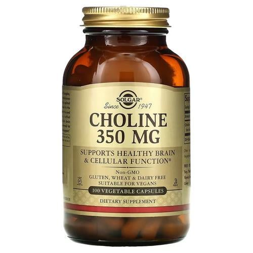 Холин B-4 Solgar Choline 350 мг 100 капс. (SOL-00830)