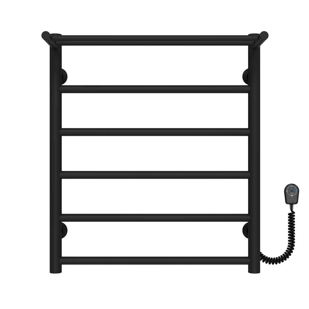 Рушникосушарка електрична Deffi Терма П6 EF16 праве підключення нержавіюча сталь 500х600 мм Чорний (C.TE.60.50.6.E.B.R.5)