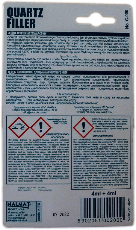 Клей секундний Technicqll з кварцовим наповнювачем 4/4 мл (000034086) - фото 3