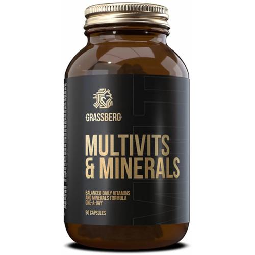 Витаминно-минеральный комплекс Grassberg Multivits & Minerals 90 Caps