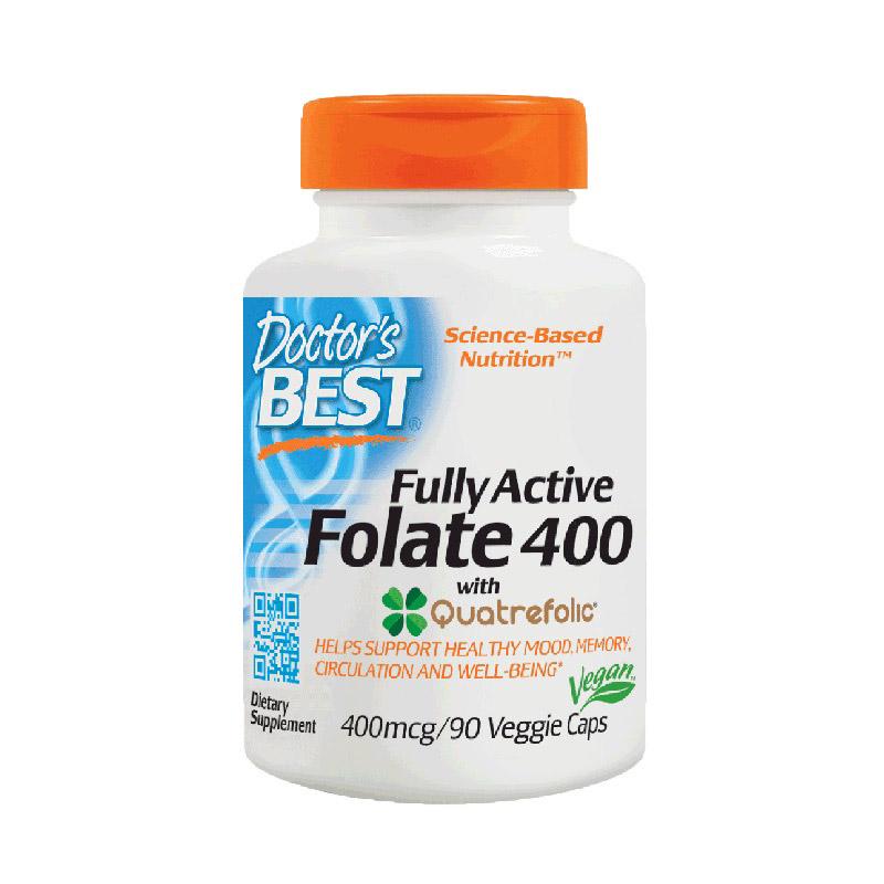 Фолат Doctor's Best Folate 400 Fully Active 90 veg caps