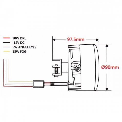 Протитуманні фари + DRL Cree chips + Angel Eyes - фото 5 Протитуманні фари + DRL Cree chips + Angel Eyes - фото 5
