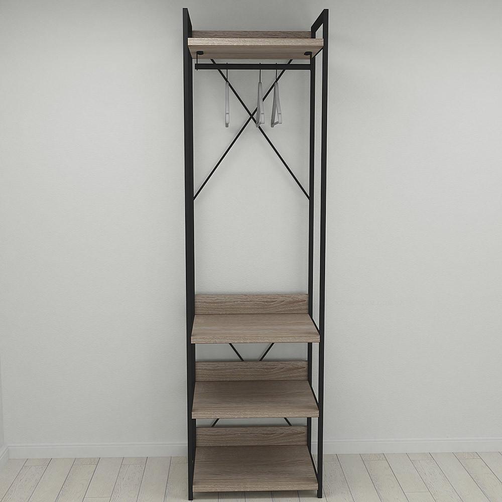 Шафа Ferrum-decor Гардероб Уні секція 3 серії Конект метал/ДСП 32 мм 220x60x50 см Чорний/Дуб Сонома Трюфель (FRD-104526) Шафа Ferrum-decor Гардероб Уні секція 3 серії Конект метал/ДСП 32 мм 220x60x50 см Чорний/Дуб Сонома Трюфель (FRD-104526)