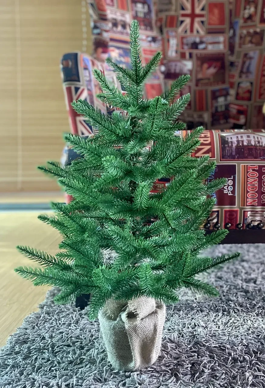 Штучна лита ялинка Classic в горщику 90 см Світло-зелений (CNT00010682)