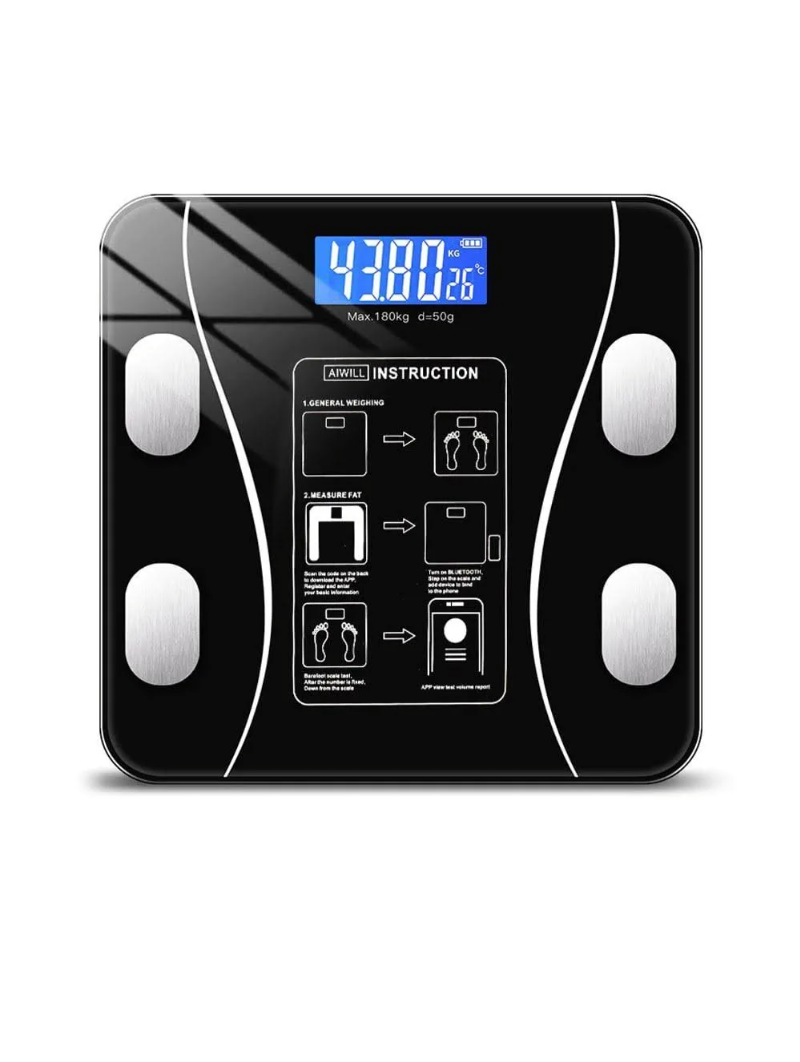 Умные смарт-весы Scale TY-619 электронные с приложением на телефон LCD-дисплей (ws98159)