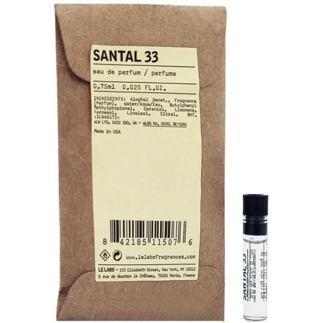 Парфумована вода унісекс Le Labo Santal 33 0.75 мл (404710)