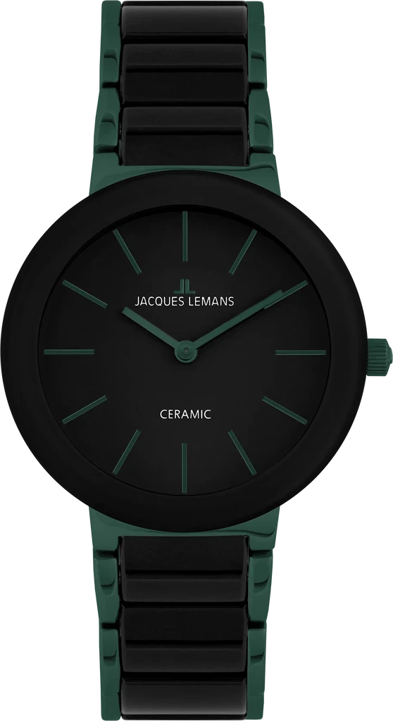Наручний годинник чоловічий Jacques Lemans Monaco 42-8K з сталевим корпусом WR 100 м та чорним циферблатом