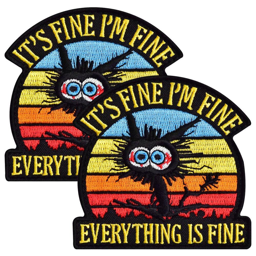 Набор шевронов ''It`s Fine I`m Fine Everything is Fine'' 8 см 2 шт. (26903)