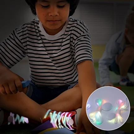 Шнурки светящиеся на кроссовки 120 см 2 шт. на батарейке (L00183) - фото 7 Шнурки светящиеся на кроссовки 120 см 2 шт. на батарейке (L00183) - фото 7