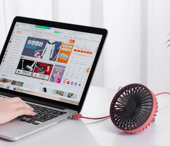 Автомобильный мини вентилятор SUNROZ Car Mini Fan в дефлектор LED Красный (SUN7307) - фото 2 Автомобильный мини вентилятор SUNROZ Car Mini Fan в дефлектор LED Красный (SUN7307) - фото 2