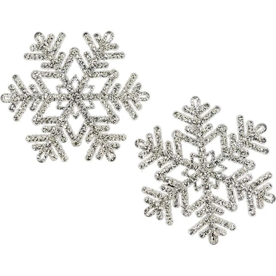 Снежинка для елки 12 см Серебряный (TY-5-R-197)