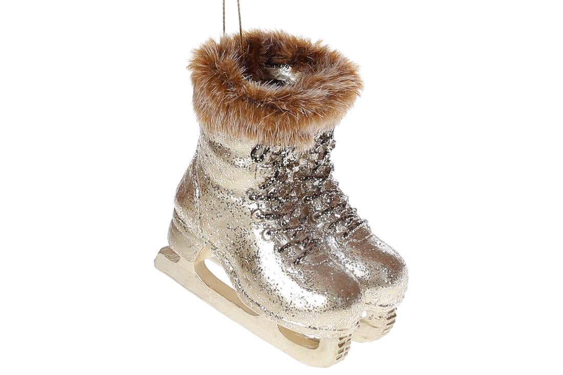 Фигурка-подвеска BonaDi Коньки 12,5 см Золотой (HA9-519)