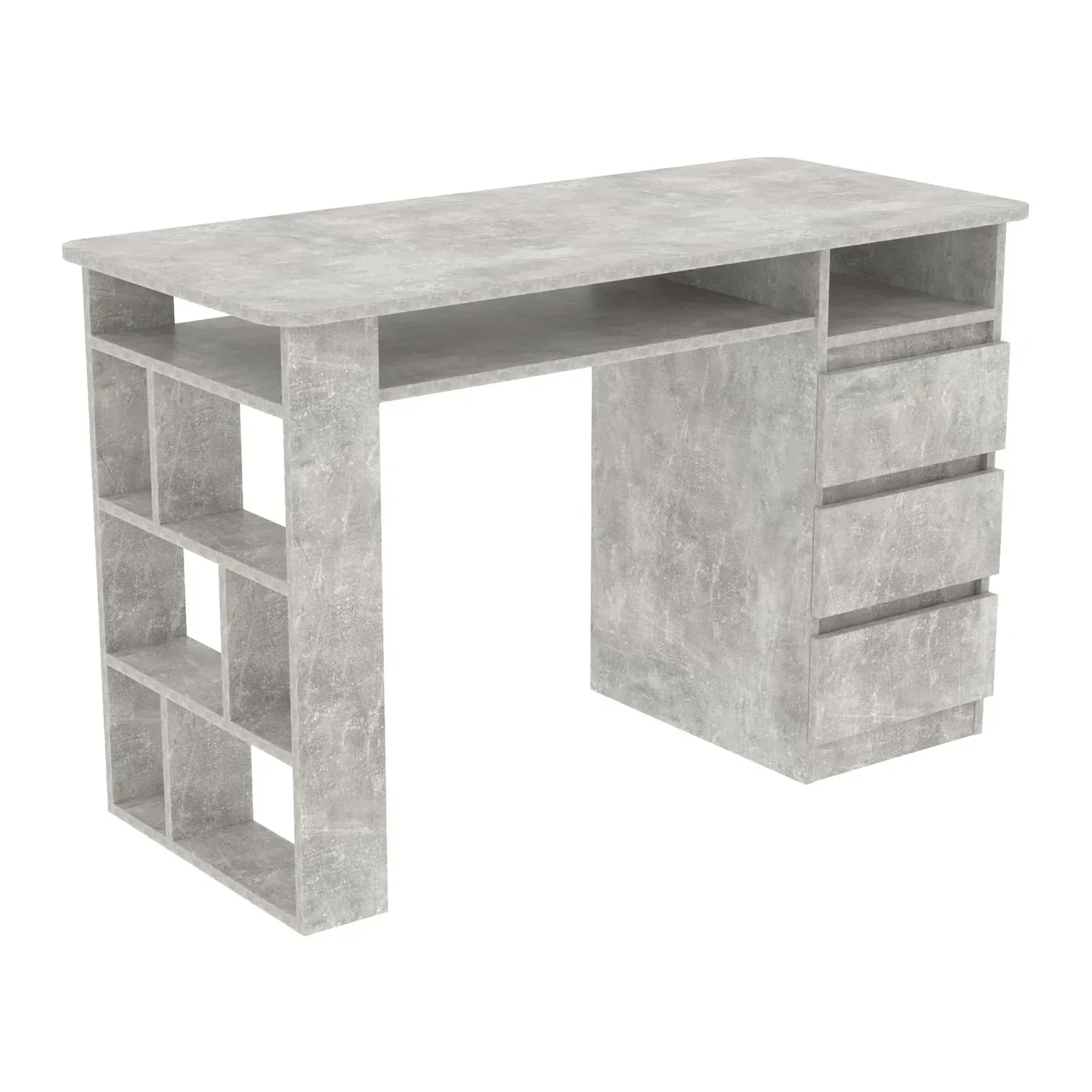 Стіл манікюрний Kontinent СМ-2 правий 1200х550х760 мм Бетон (82955631) - фото 1