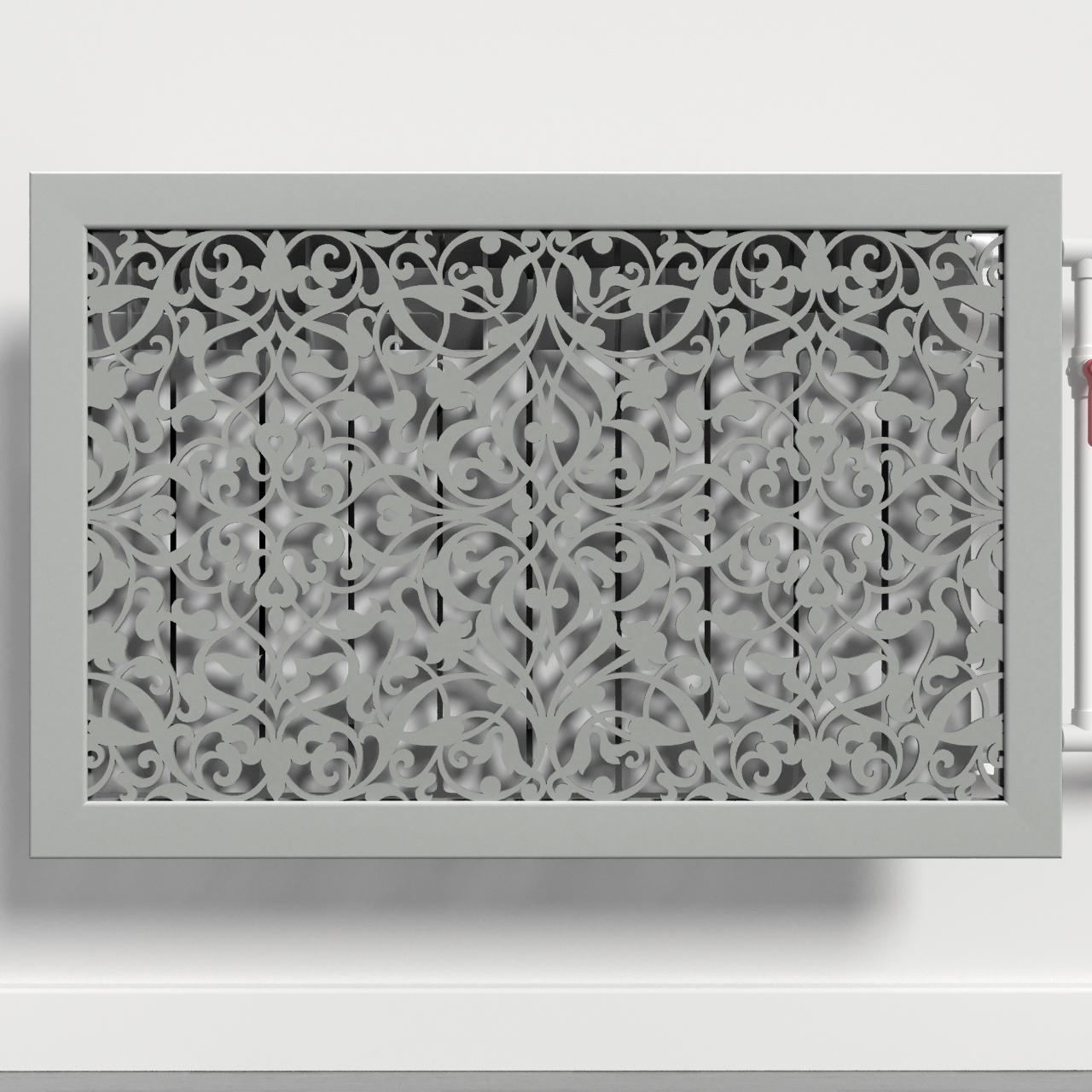 Решетка-экран на батарею SMARTWOOD 300 мм Серый Бетон (R20091109)