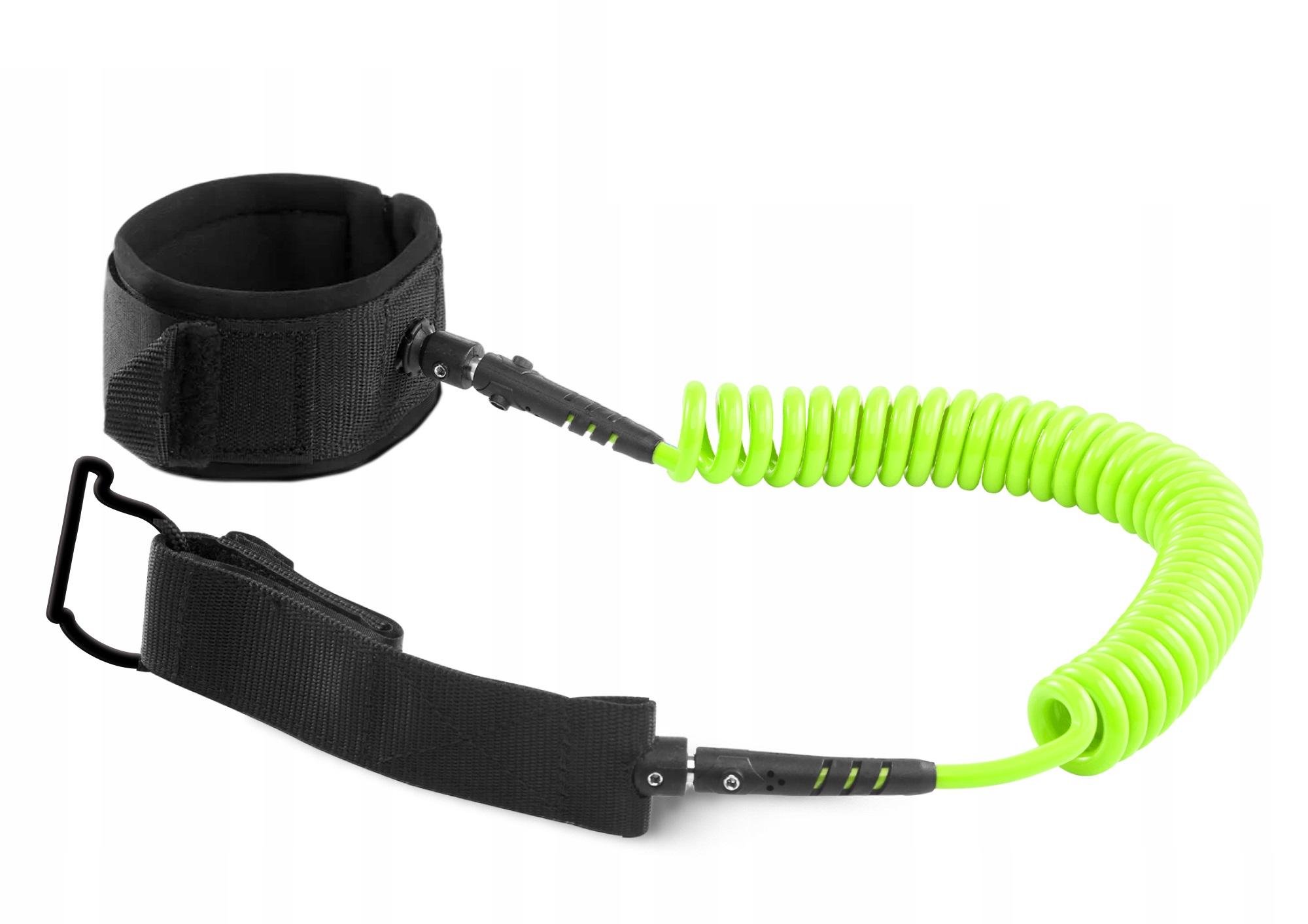 Лиш страховочный для доски TSUNAMI SUP-Leash Black/Green (P-5907739316479)