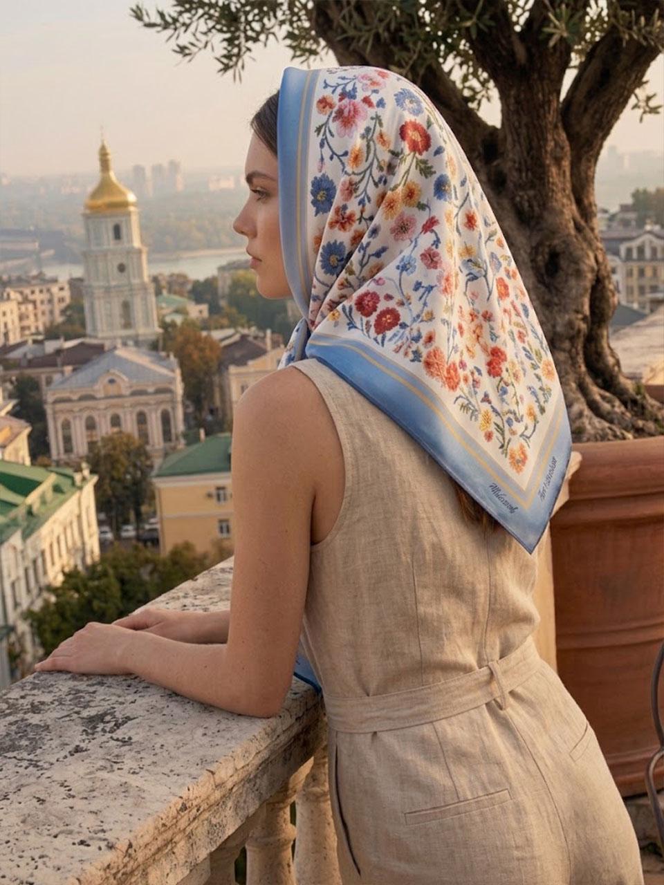 Косинка дизайнерська My Scarf Польові квіти 70х70х100 см (36915602) Косинка дизайнерська My Scarf Польові квіти 70х70х100 см (36915602)
