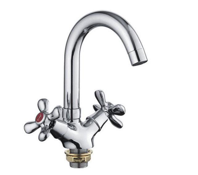 Cмеситель для умывальника Frap H731 F13731-B 1034175 двухвентильный Хром (102162)