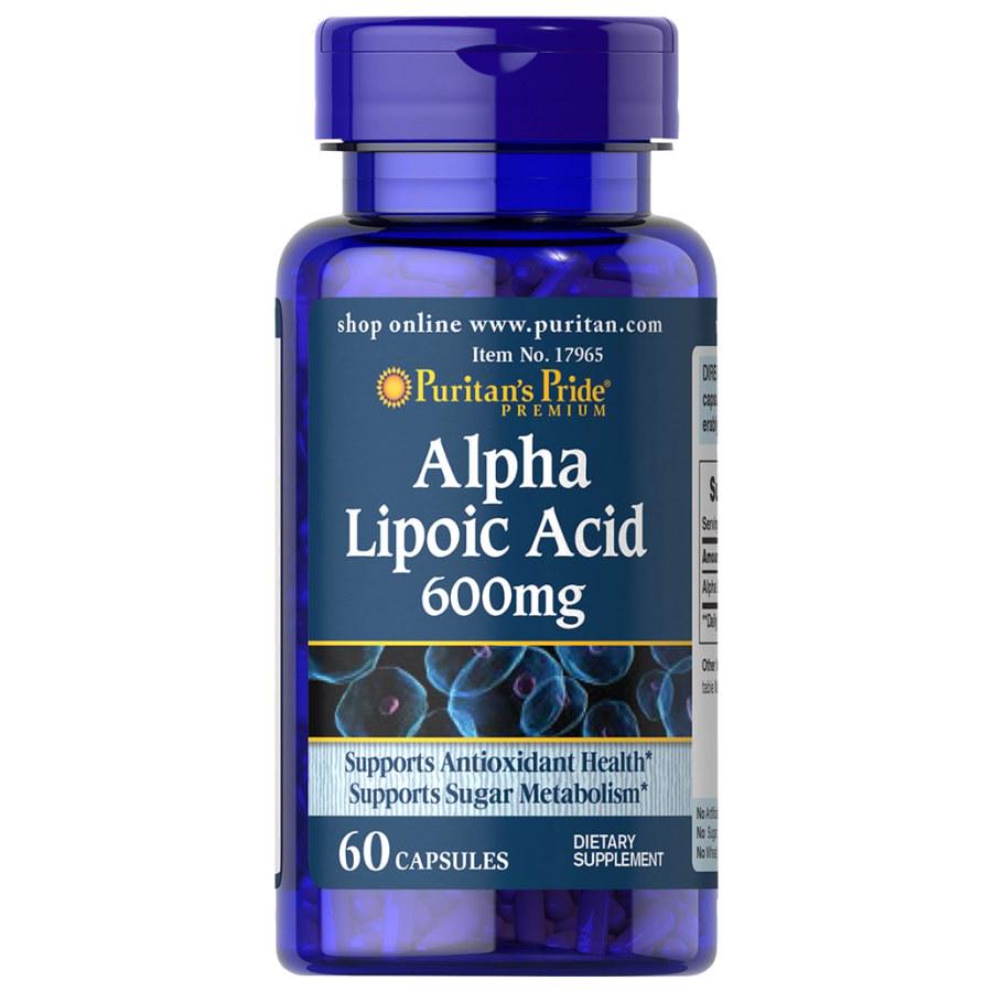 Натуральная добавка Puritan's Pride Alpha Lipoic Acid 600 мг 60 капс. (8841)