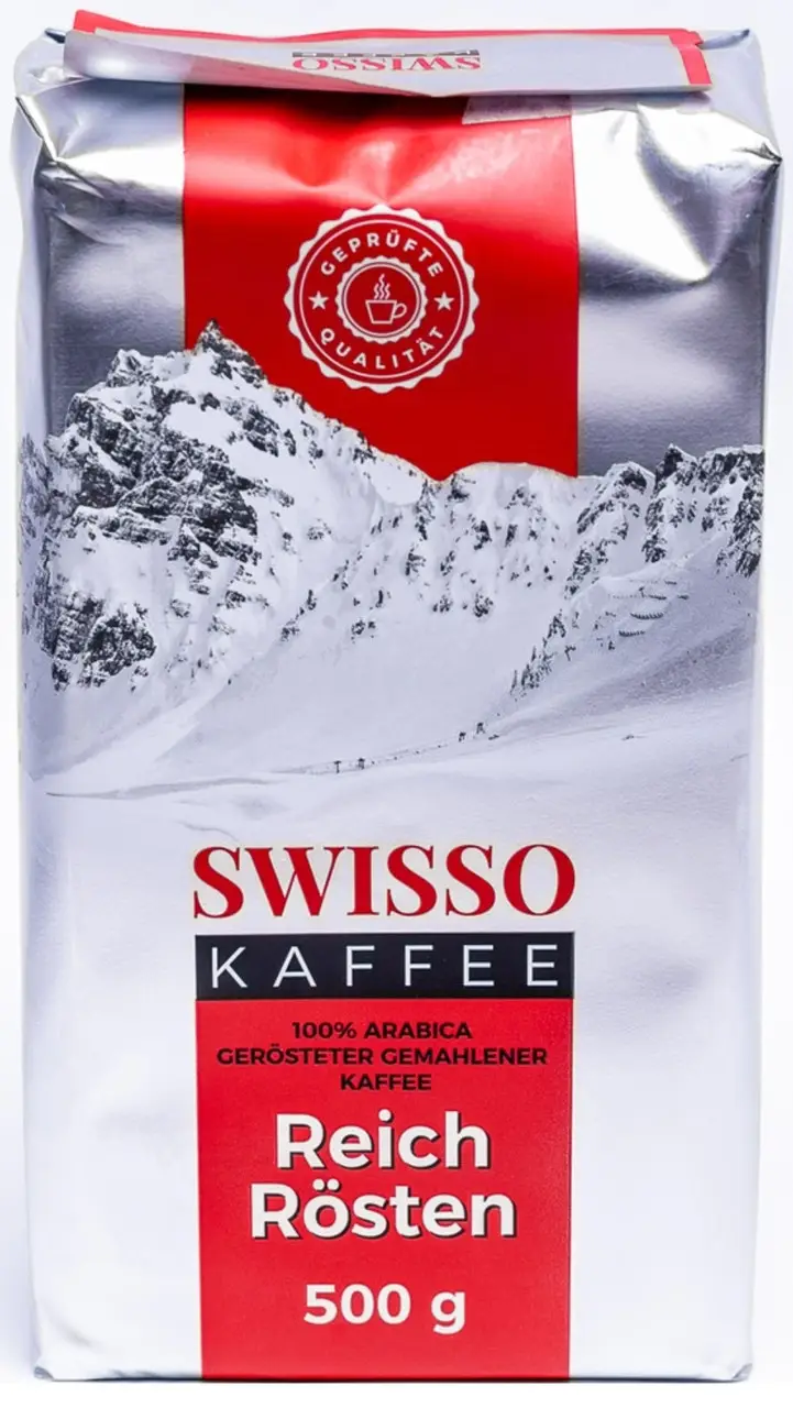Кава Swisso мелена 100% арабіка 500 г (13343383)