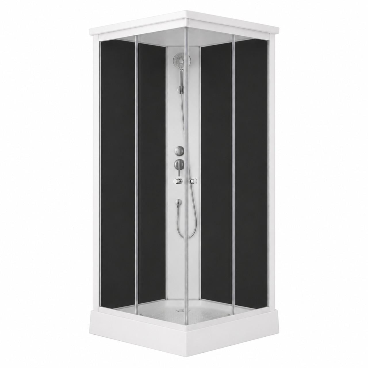 Душевой бокс Lidz Kubis SB90x90.SAT.LOW.GR стекло тонированное 4 мм (3137797560)