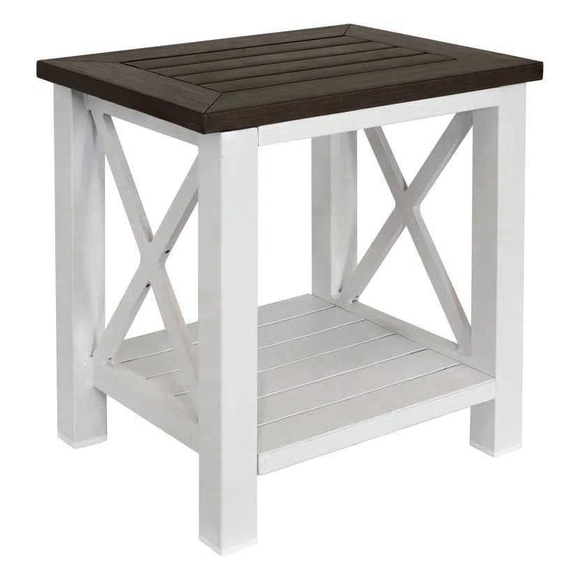 Табурет для ванной из дерева Линдис Зефир/Мокко (ТВН-00562010)