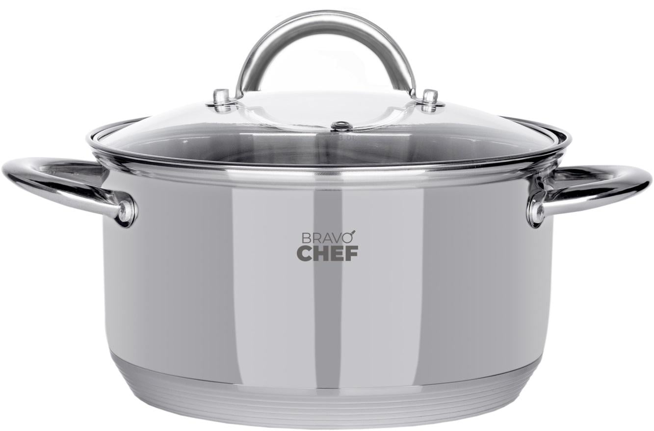 Кастрюля BRAVO CHEF 3,6 л с крышкой (UG-BC-2001-20P) Кастрюля BRAVO CHEF 3,6 л с крышкой (UG-BC-2001-20P)