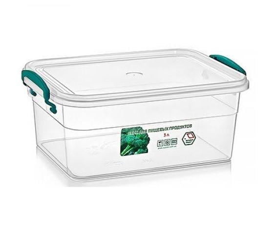 Пищевой контейнер Stenson с ручками 3 л 17,8х25х11 см (AN012883)