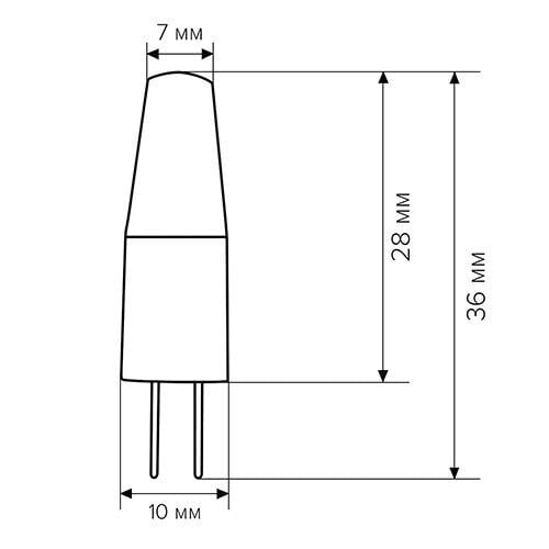 Лампа світлодіодна Biom G4 3,5 W 1507 4500 K AC/DC12 - фото 2