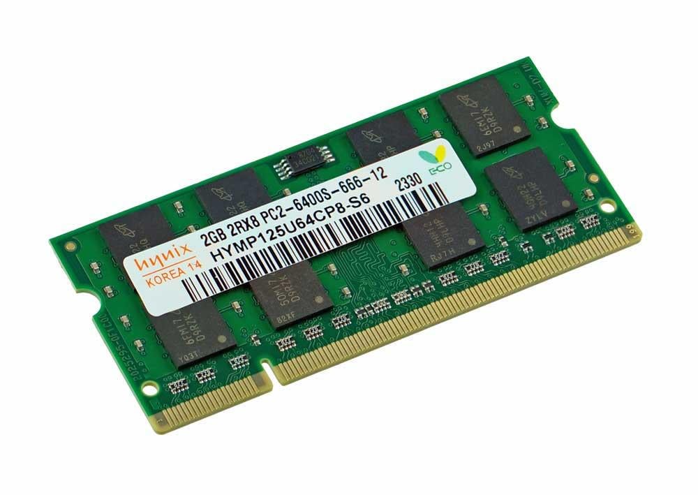 Оперативная память Hynix SODIMM DDR2 2GB 800MHz, PC2-6400S, 2Rx8 (HYMP125S64CP8-S6)