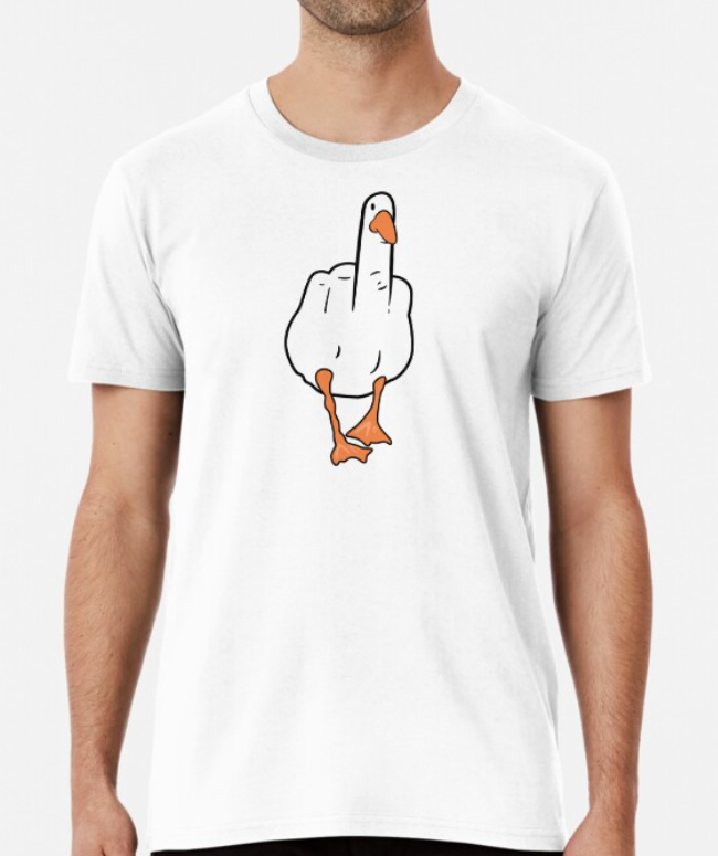 Футболка мужская Stedman Гусь S Белый (ПН154-7)