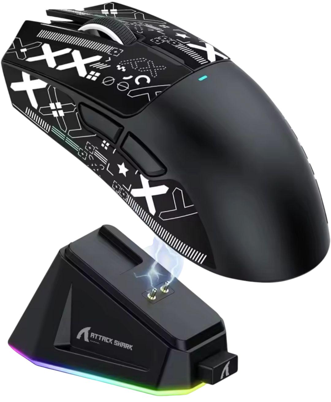 Комп'ютерна мишка ігрова attack shark X11 бездротова Чорний (29870970)