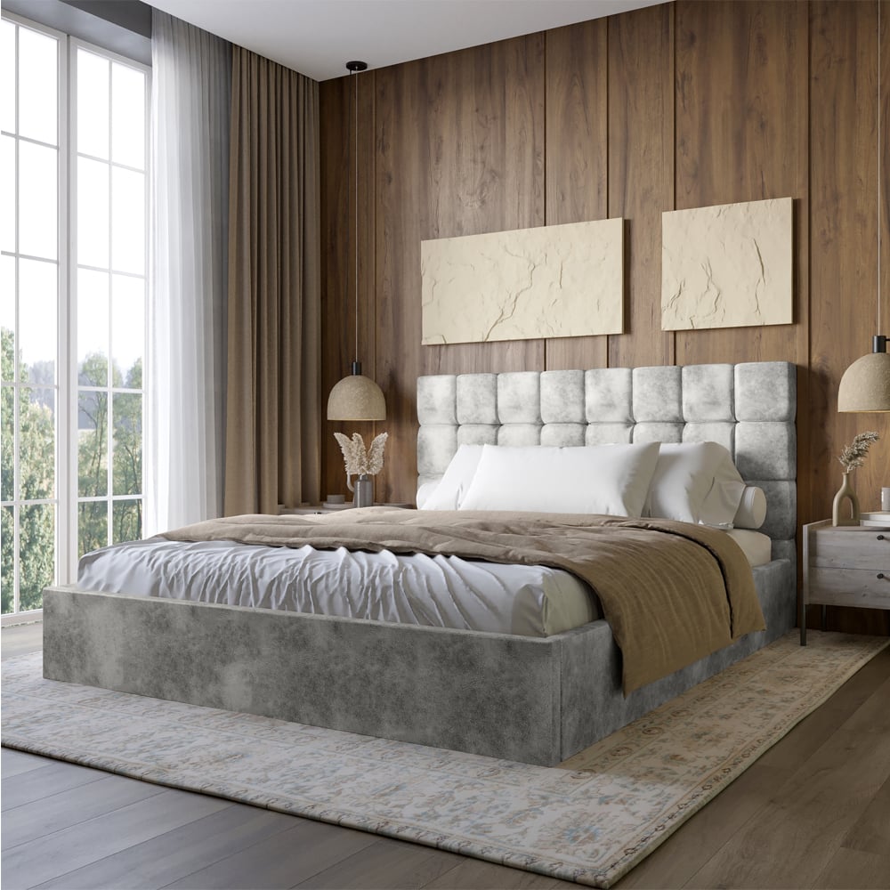 Ліжко двоспальне Lion Піксі Silk 101 160x200 см Бежевий (Lion-044270)