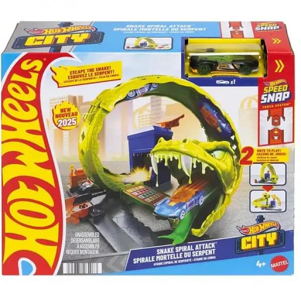 Набор игровой набор Hot Wheels City Спиральная атака Змеи