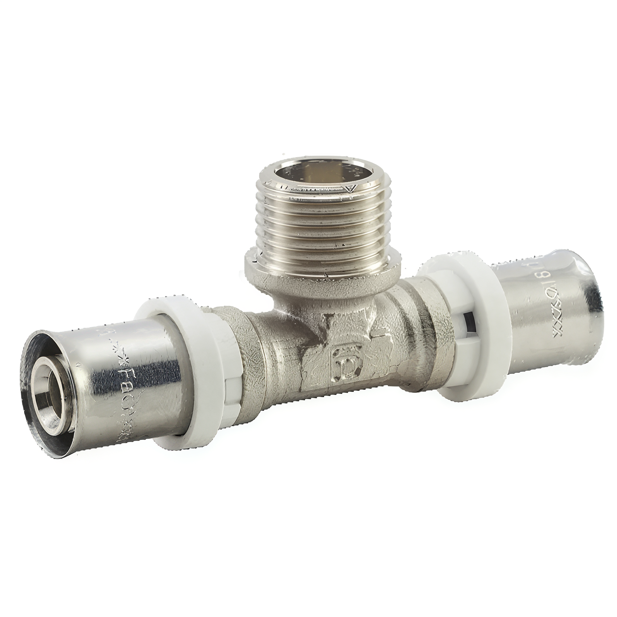 Пресс-тройник с переходом на наружную резьбу FADO S.r.l PRESS 16x1/2"x16 мм HDT21 (260086021)