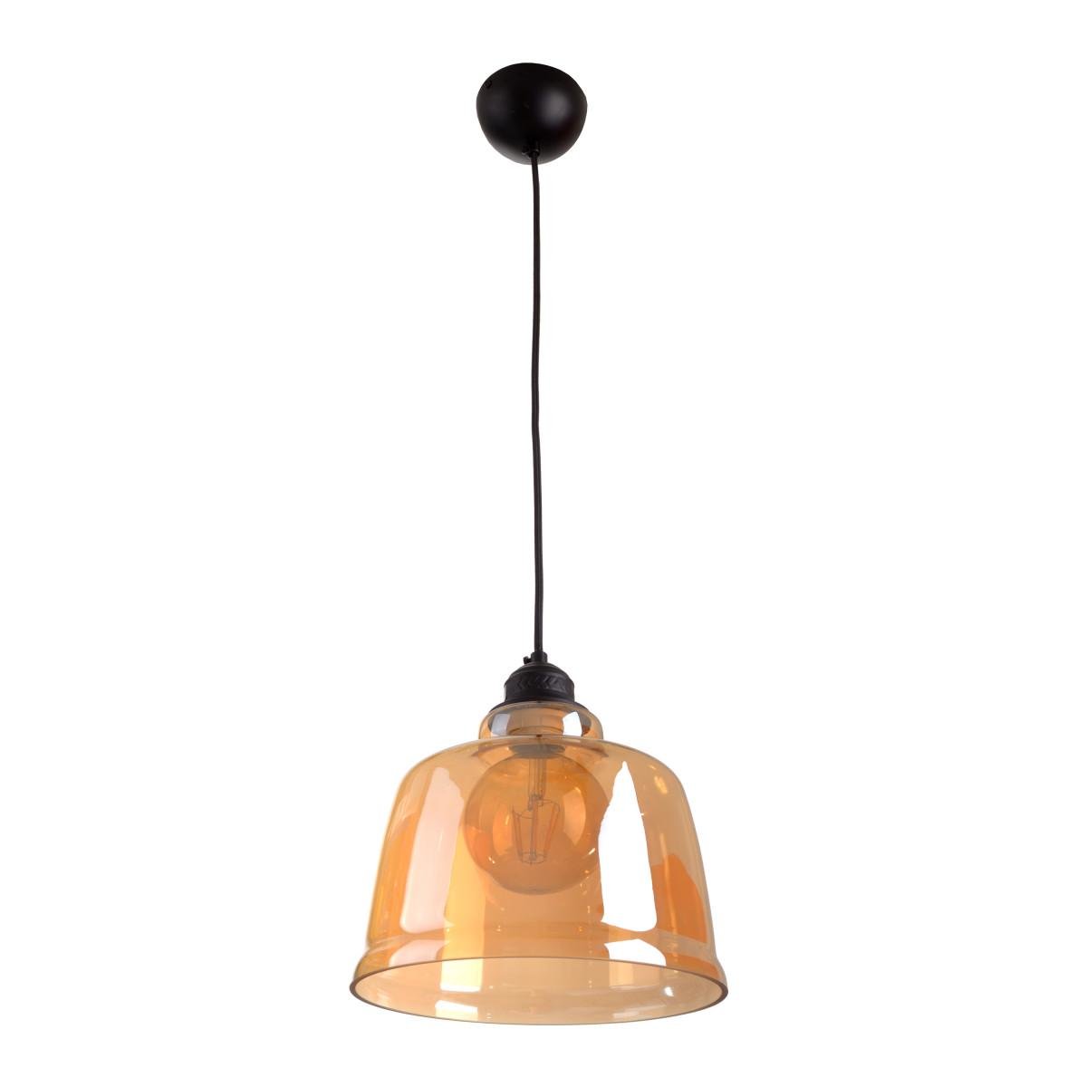 Люстра подвес лофт Brille BL-665S/1 E27 BK/Amb