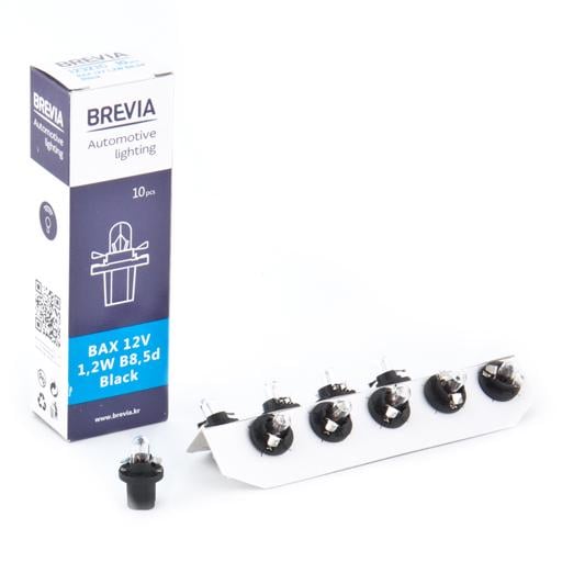 Лампа галогенна Brevia B8,5d BAX Black 12V 1,2W 12321C