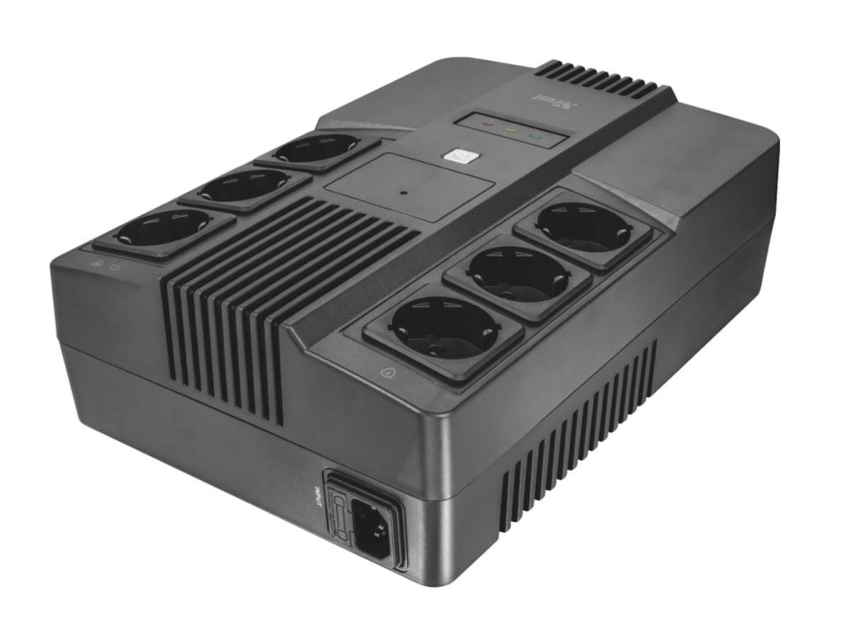 Джерело безперебійного живлення для ПК Trust Maxxon 23326 800 VA UPS 6 розеток Black (iz16581) Джерело безперебійного живлення для ПК Trust Maxxon 23326 800 VA UPS 6 розеток Black (iz16581)