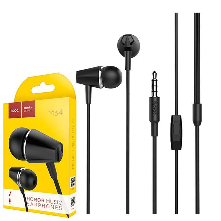 Наушники с гарнитурой Hoco M34 Black (20473)