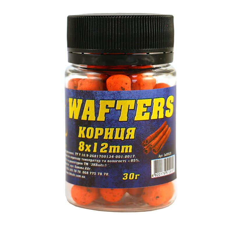 Бойл сбалансированный 3KBaits Wafters Корица 8х12 мм 30 г (3KB1329)