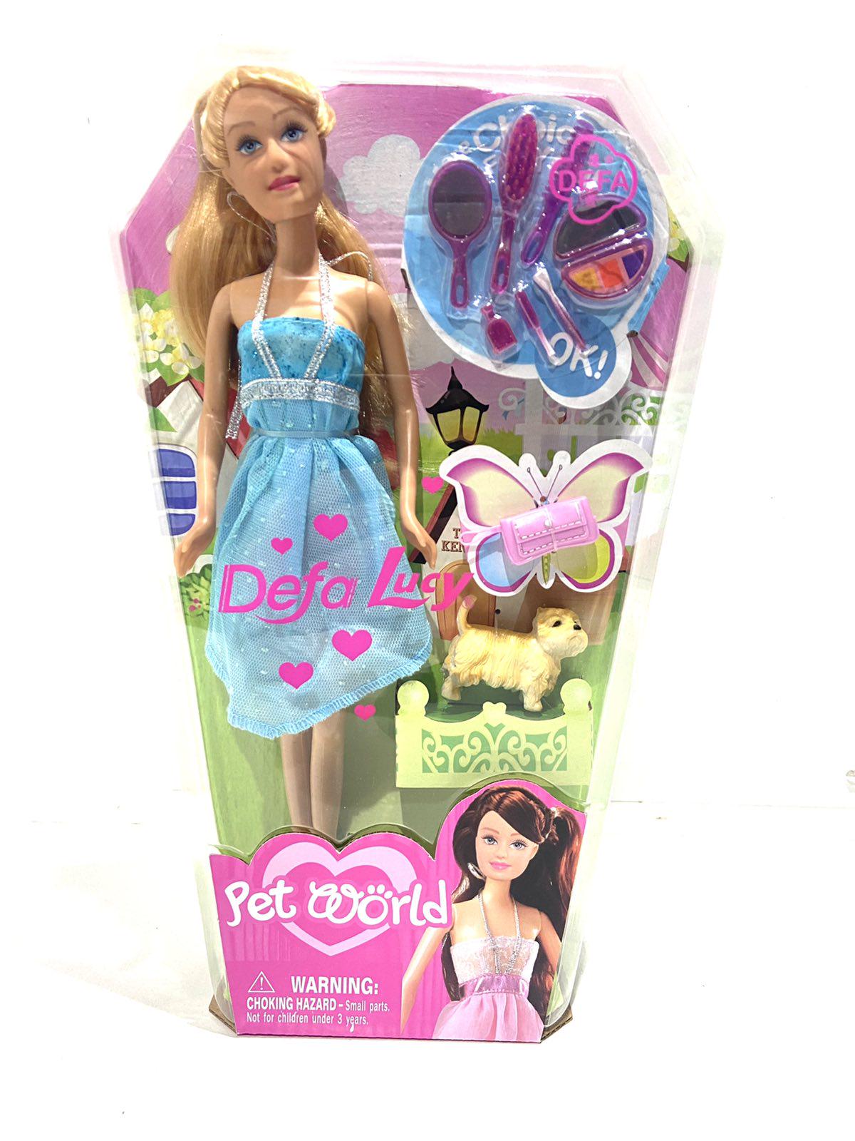 Кукла Defa с собачкой (8073)