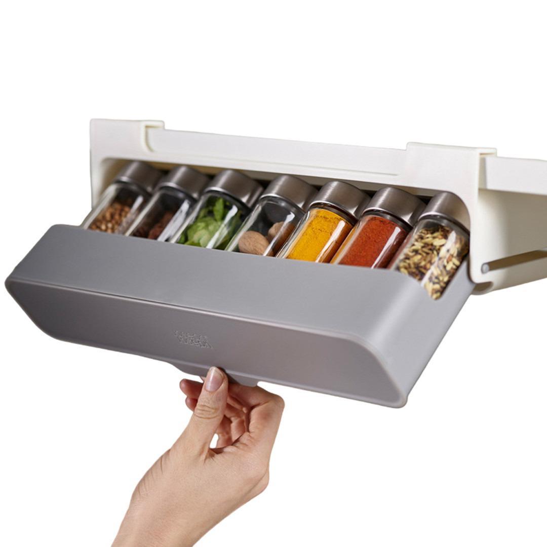 Органайзер для зберігання спецій Sokany підвісний з баночками Серій (34203) - фото 5 Органайзер для зберігання спецій Sokany підвісний з баночками Серій (34203) - фото 5