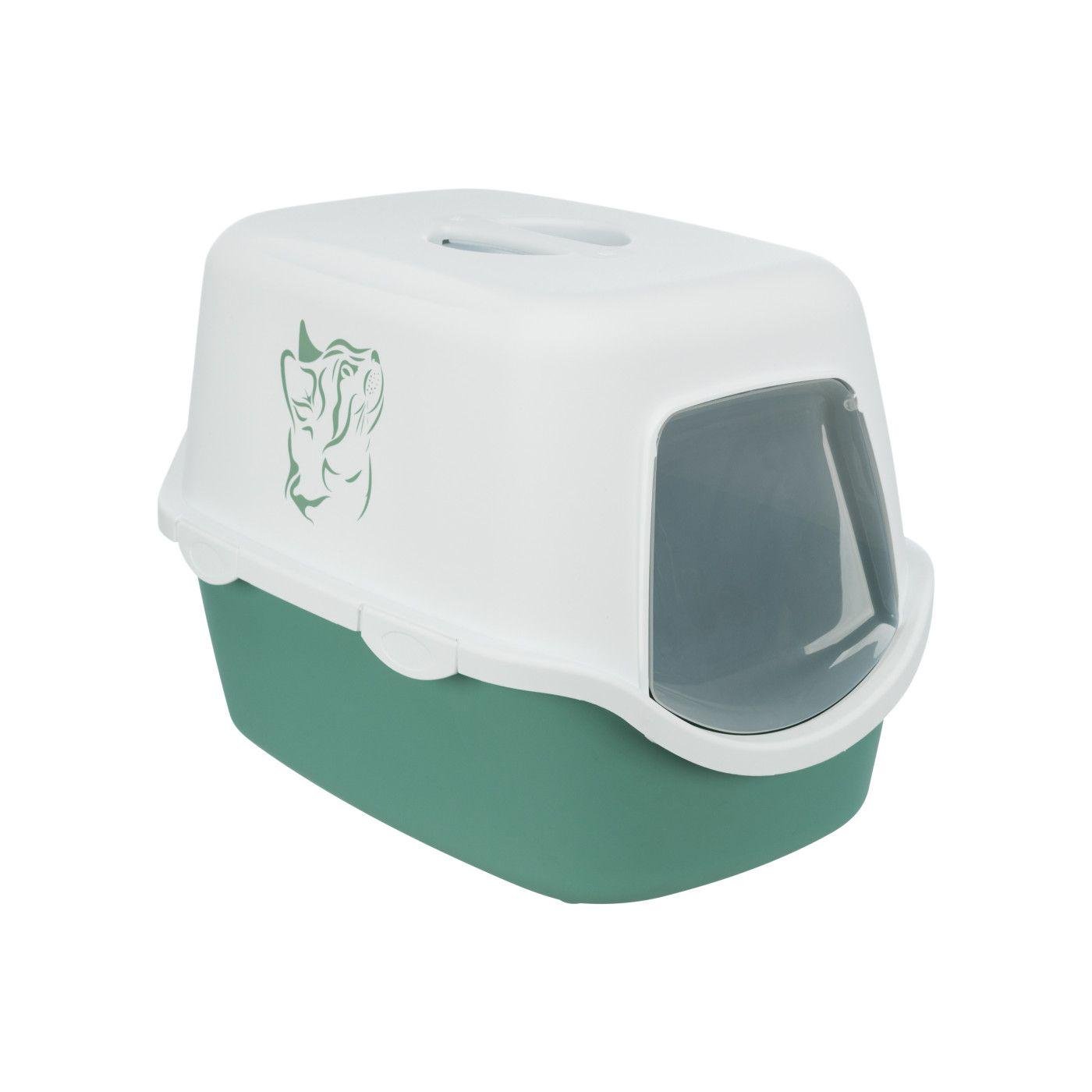 Туалет для кошек закрытый Trixie Vico 40x40x56 см Зеленый/Белый (40279) - фото 1 Туалет для кошек закрытый Trixie Vico 40x40x56 см Зеленый/Белый (40279) - фото 1
