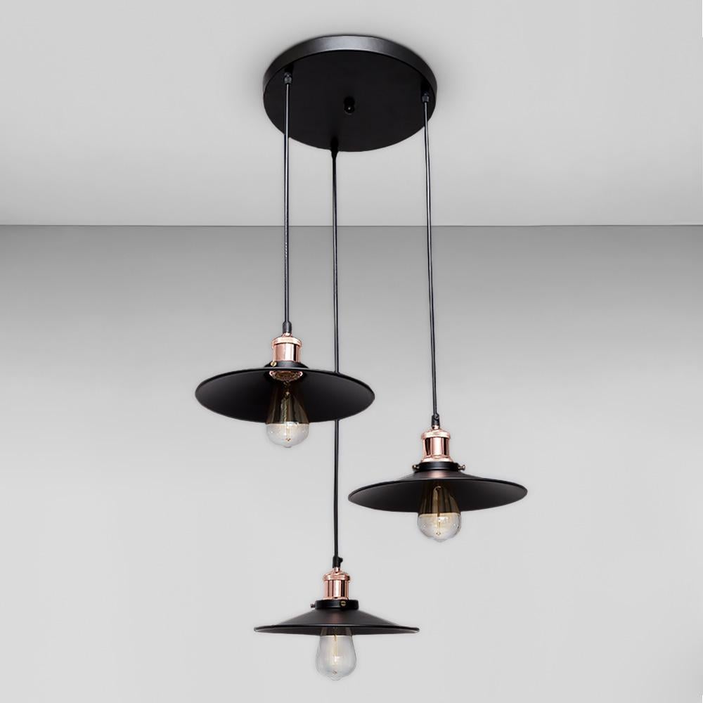 Люстра подвесная Лофт Light House LS-18674-3 BK 300 Черный/Золотой